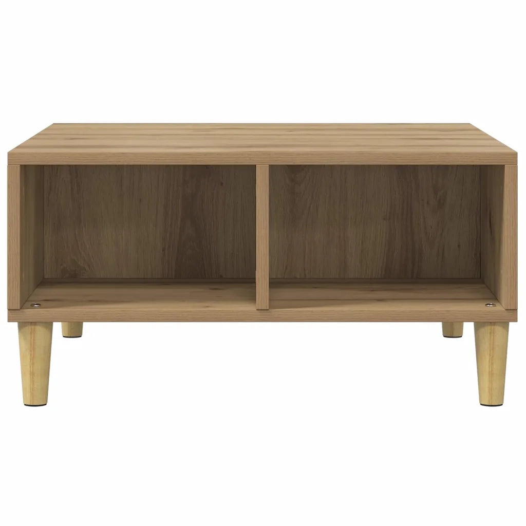 Tavolino da Salotto Artigianale 60x60x30 cm Legno Multistrato 856441