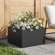 Vaso da giardino Nero 40 x 40 x 30 cm Acciaio laminato a freddo 8005036