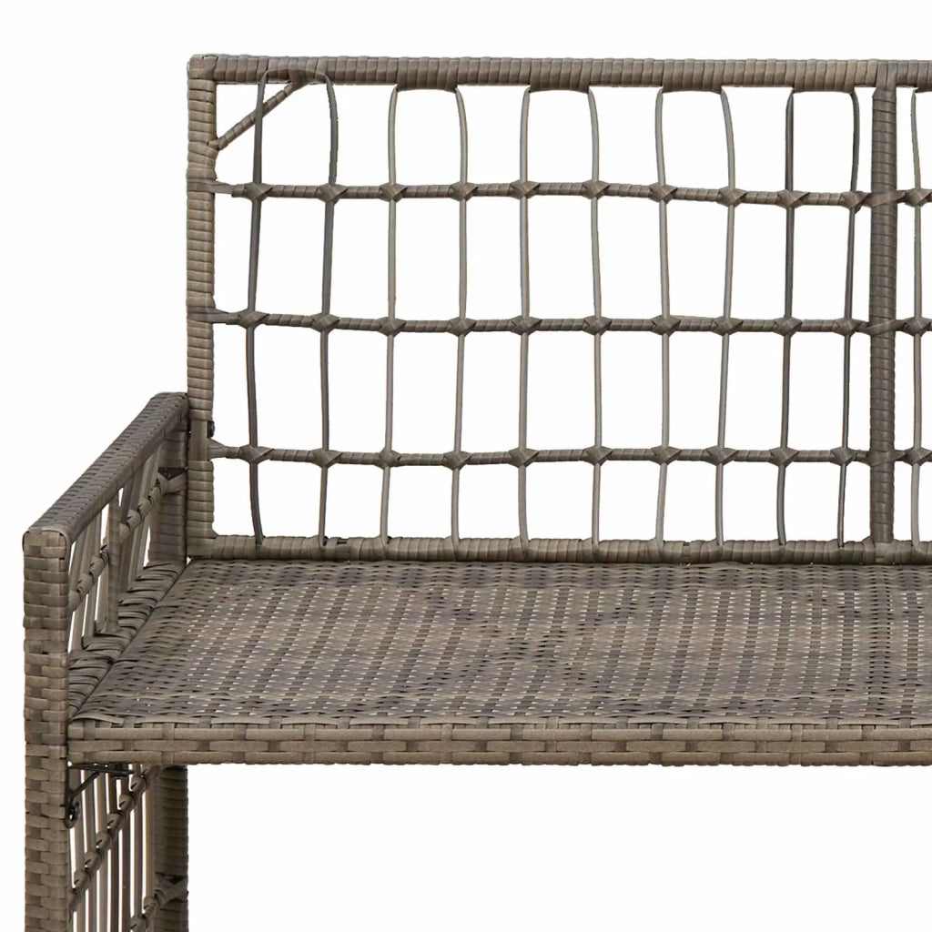 Panchina da esterno Grigio e Grigio Scuro 116 x 55 x 82 cm 42025144