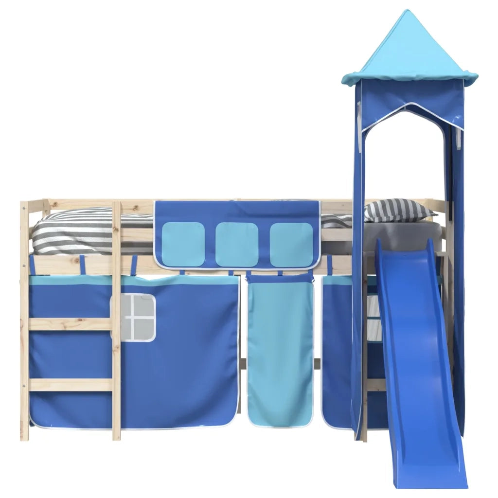 Tende per Letto a Soppalco con Torre Blu in Poliestere CFW5146731