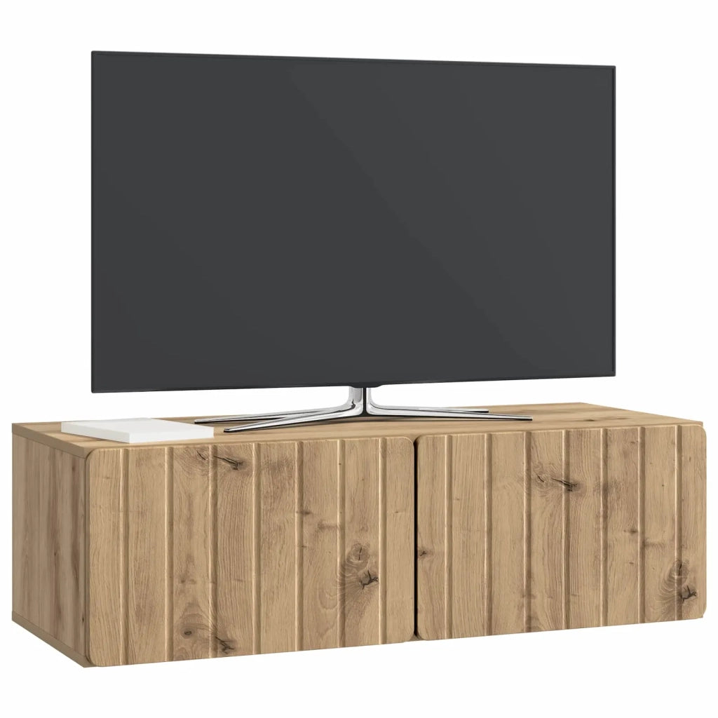 Mobile Porta TV da Muro Rovere Artigianale 98 x 41 x 30 cm 898364