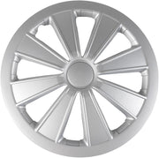 Borchie Set copricerchi auto grigio imola 14'' 4 pezzi in ABS