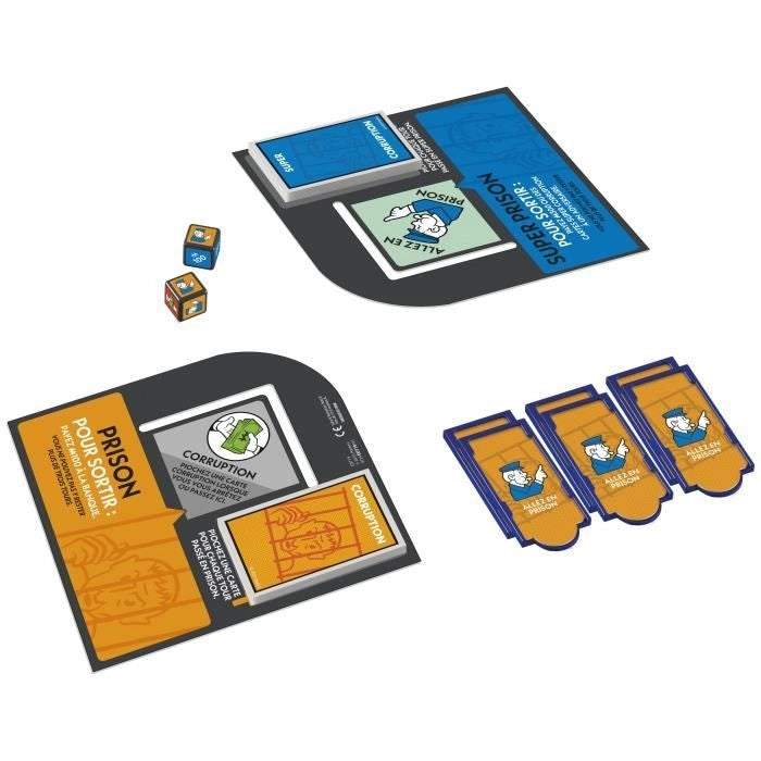 Espansione Monopoly Go to Jail, rende il classico gioco Monopoly più divertente e veloce, giochi da tavolo, da 2 a 6 giocatori, 40 m