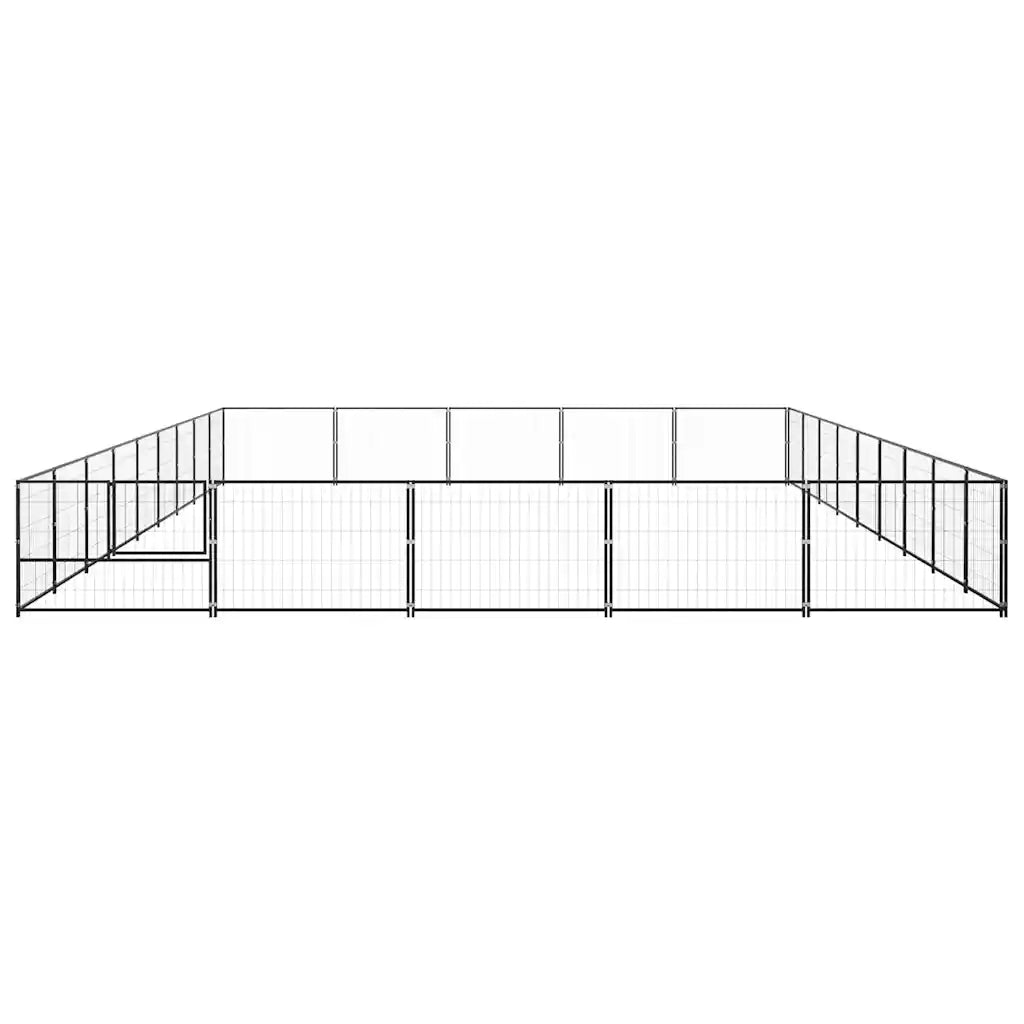 Gabbia per Cani Nera 45 mÂ² in Acciaio cod mxl 44548