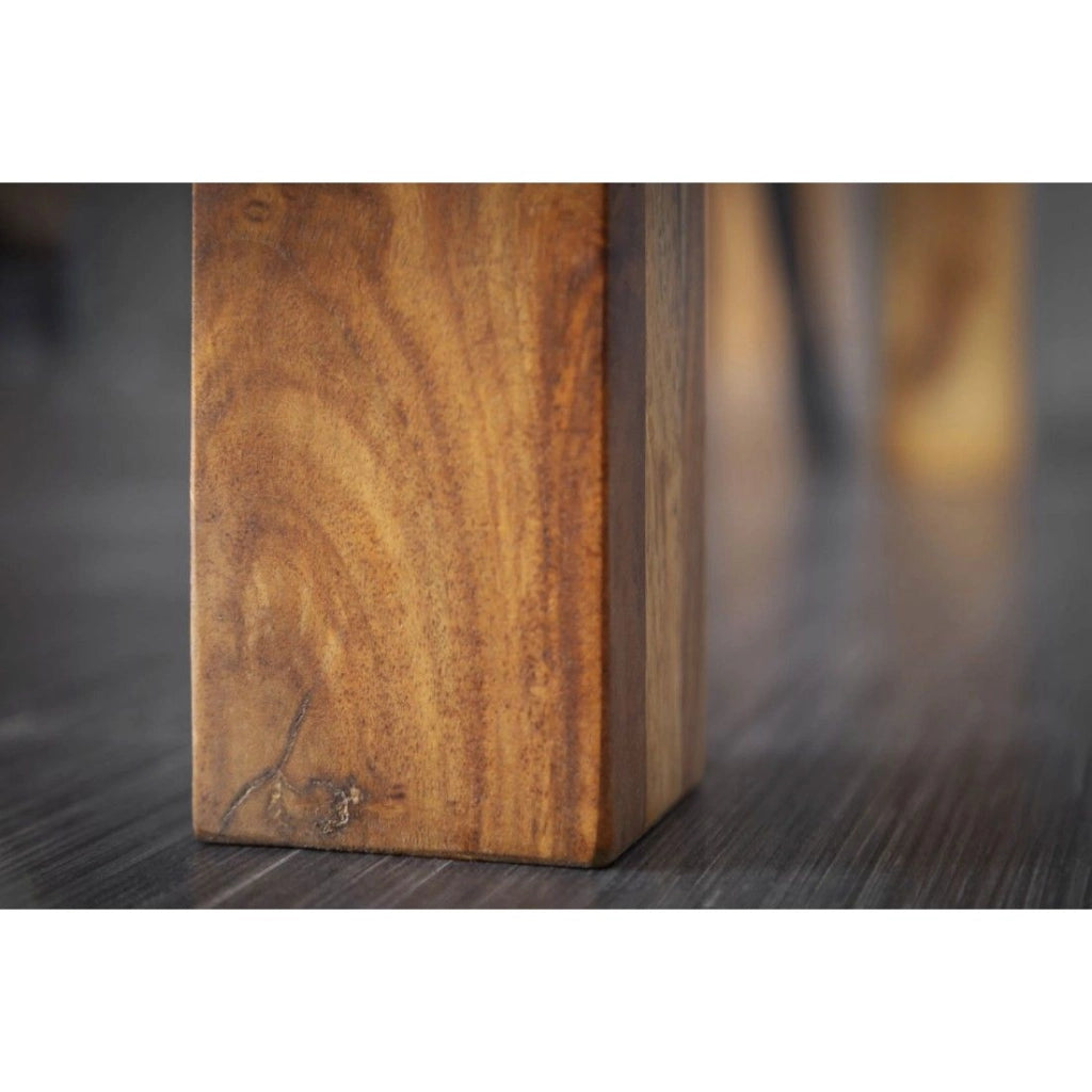 Tavolo da pranzo TAVINA 70 cm – Quadrato in legno massiccio di Sheesham verniciato