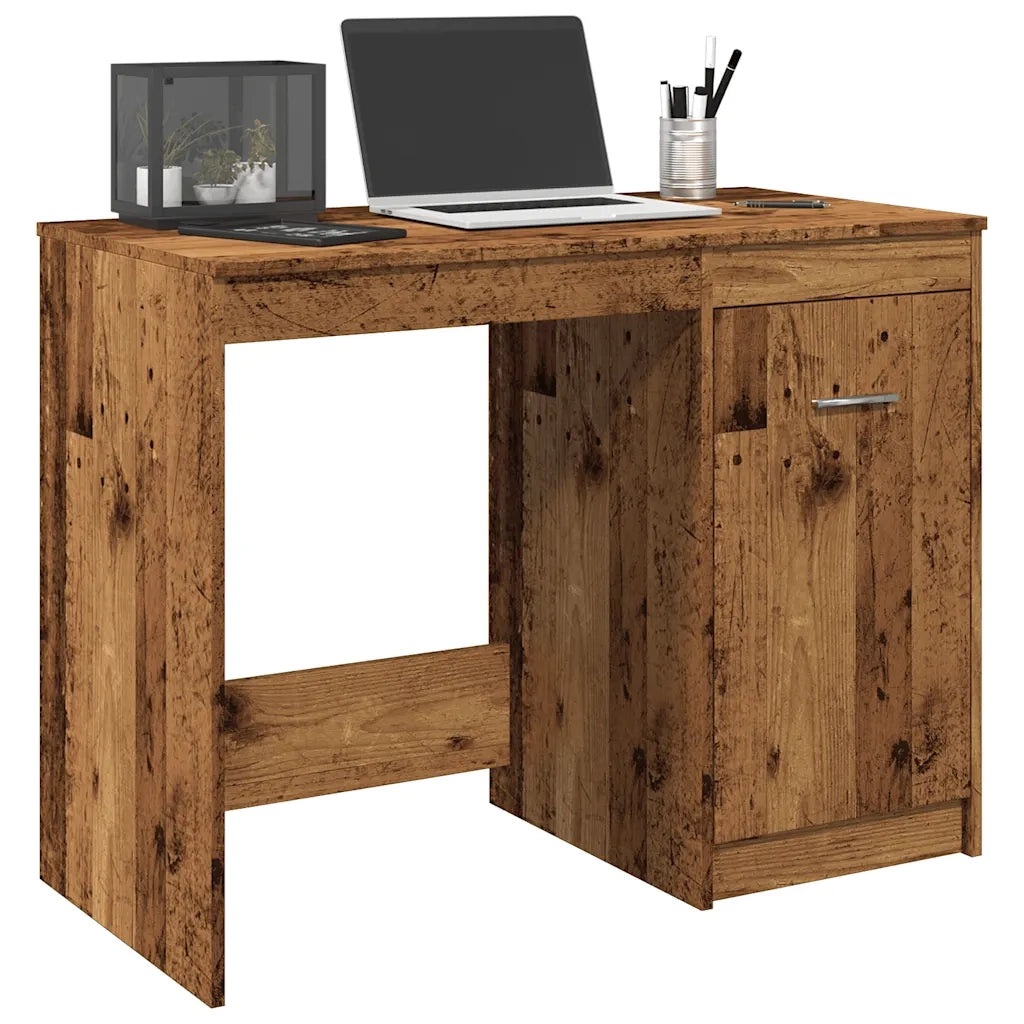 Scrivania | Tavolo da Ufficio Legno Antico 100x50x76 cm in Legno Multistrato