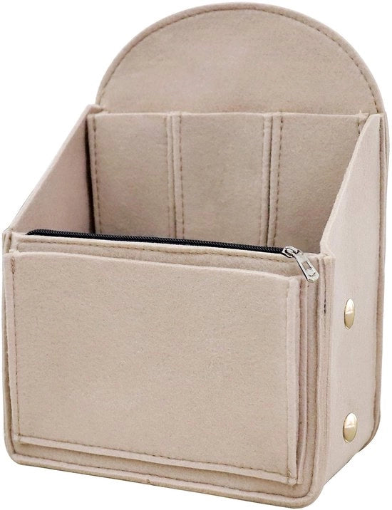 Organizzatore per Borsa in Feltro Universale per Borsa da Donna o Uomo Schiena in Taschi (Beige, Grande)