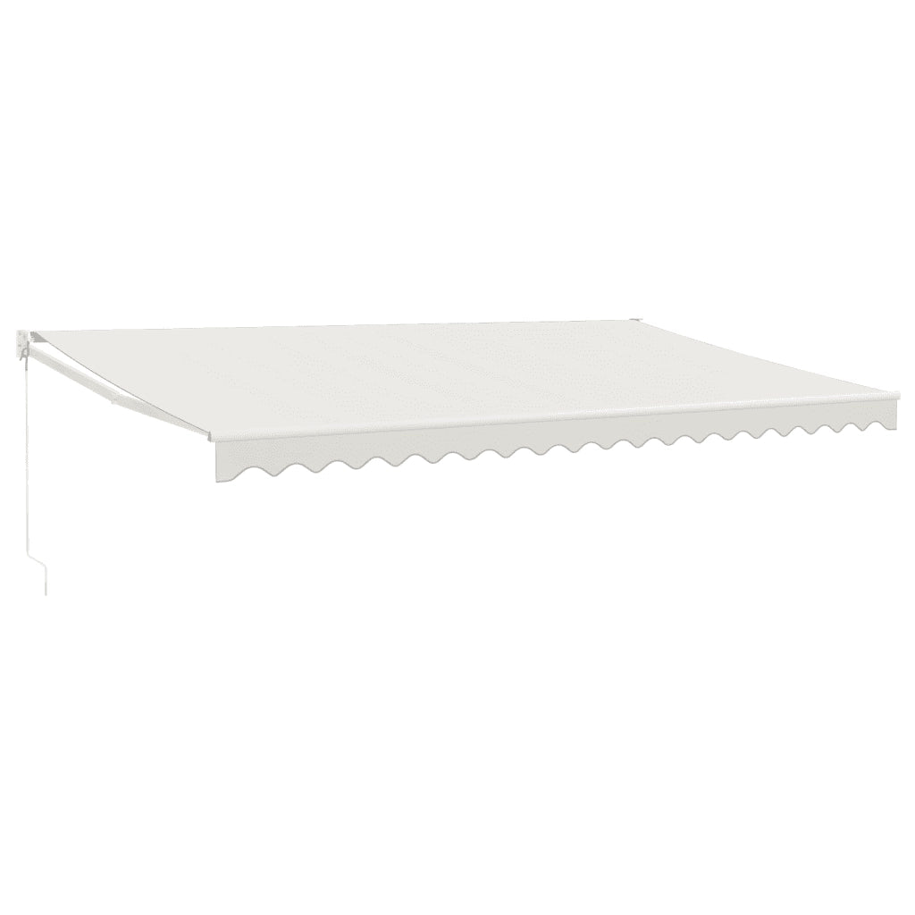 Tenda da Sole Retrattile Crema 5x3 m in Tessuto e Alluminio 3154430