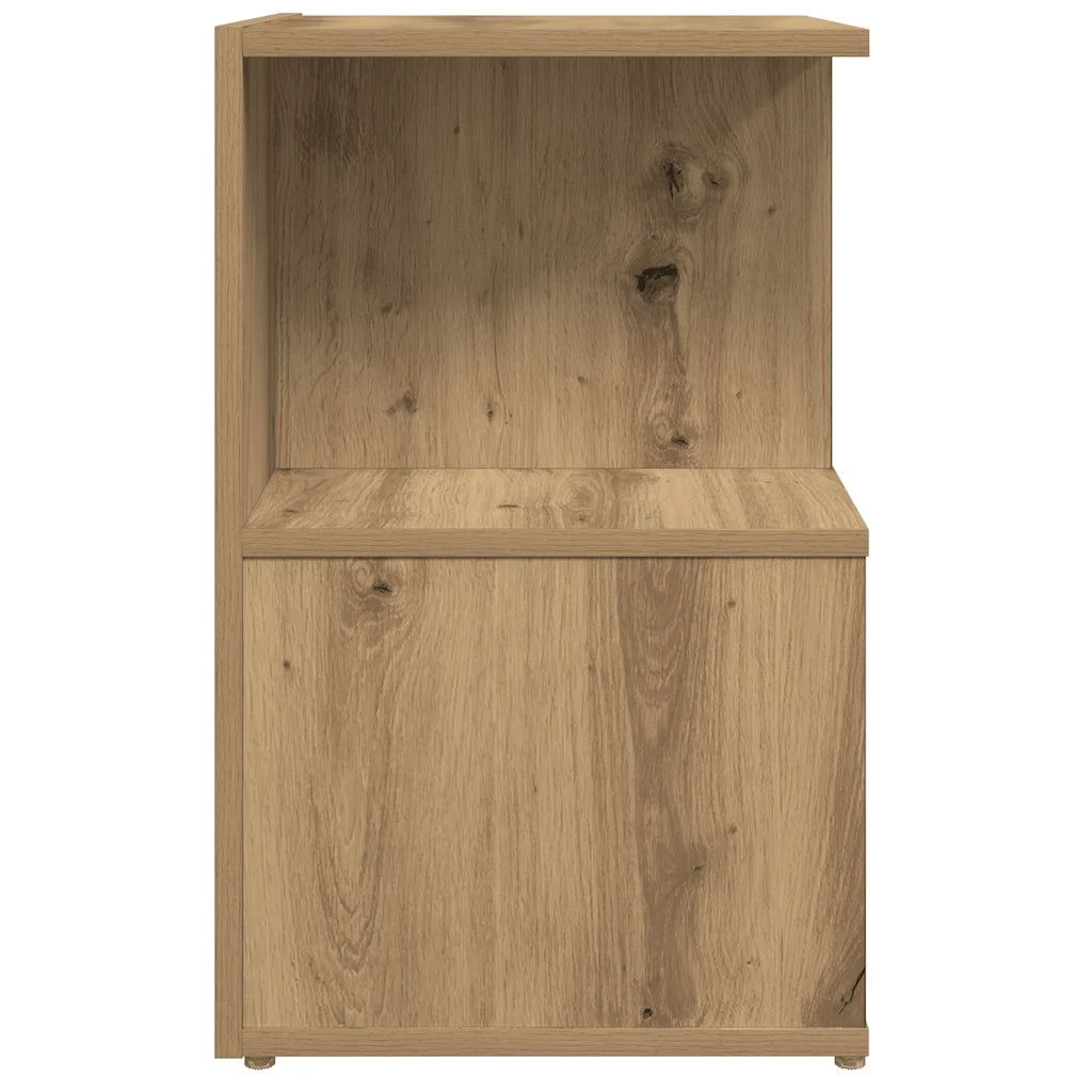 Comodino Rovere Artigianale 35x35x55 cm in Legno Multistrato 856532