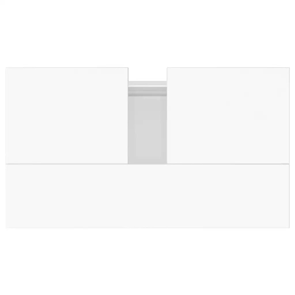 Armadietto Bagno Bianco Lucido 58x33x60cm in Legno Multistrato 831590
