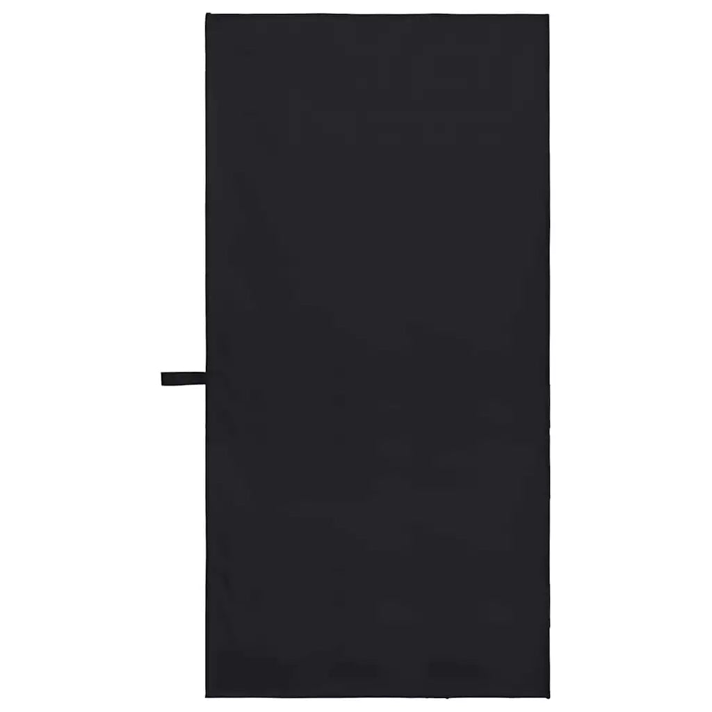 Asciugamani Sportivi 2 pz | Teli per bagno Nero 100 x 50 cm