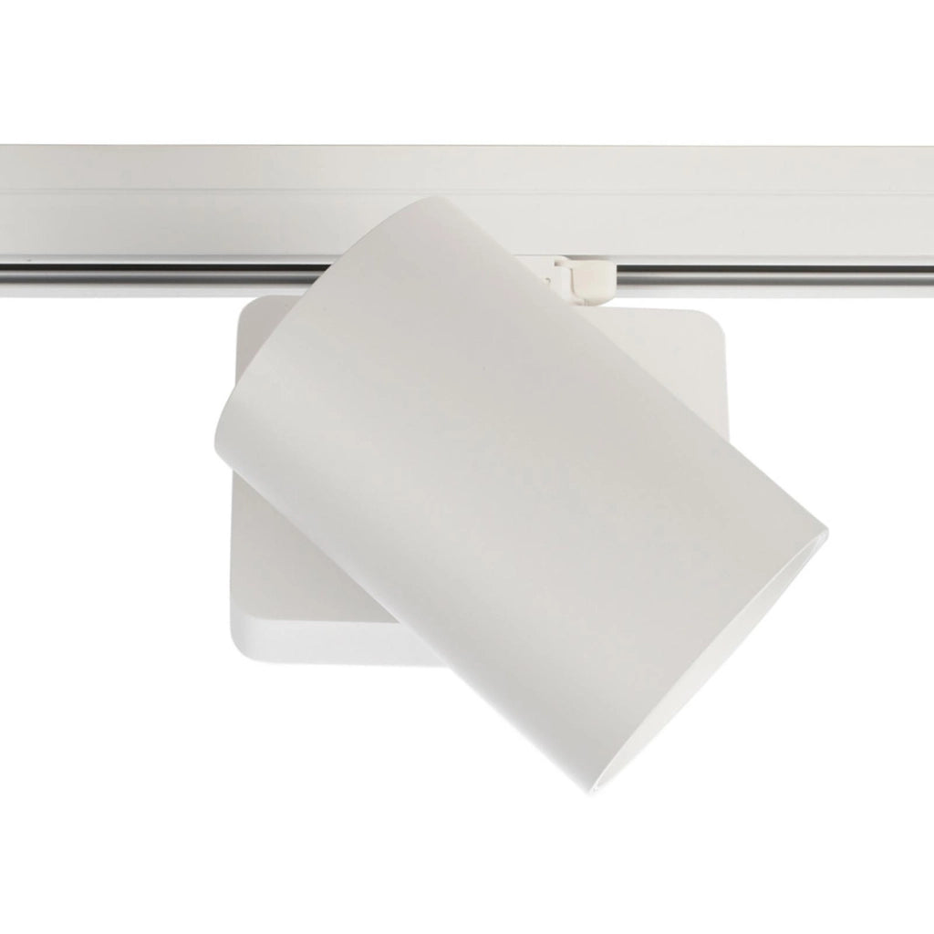 Faretto binario trifase LED 33W dimmerabile alta resa proiettore track luce orientabile illuminazione negozio vetrina RA90 SILVER 3000K