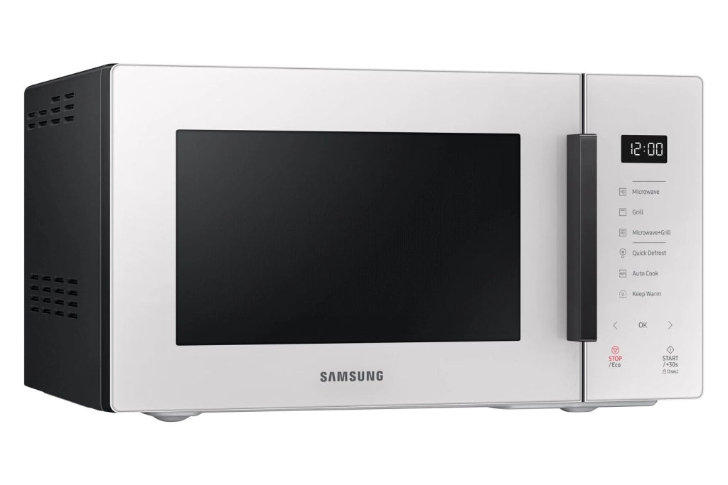 Samsung MG23T5018GE Forno a Microonde con Grill Capacita'23 Litri Potenza 800W Sistema TDS Quick defrost Cottura a Vapore Home Dessert Vaporiera Porcellana