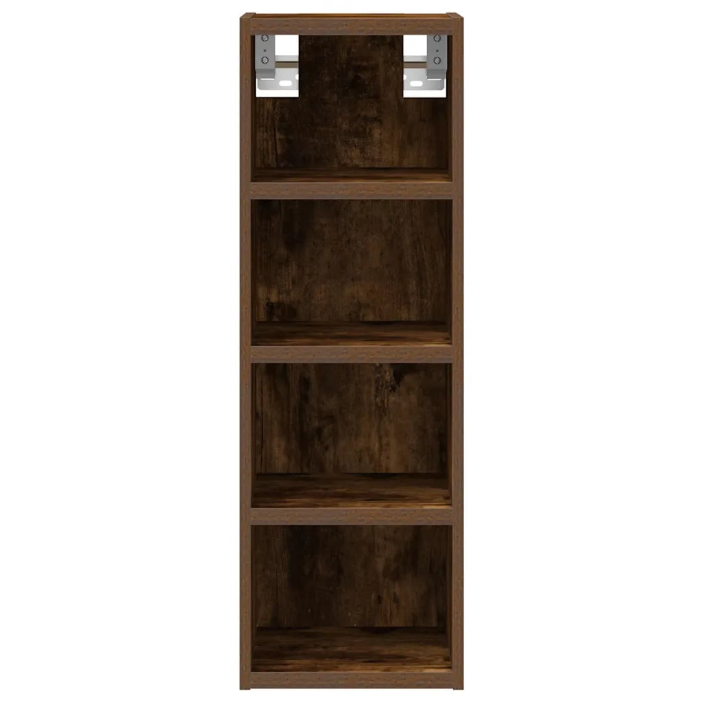 Mobile contenitore da cucina moderno a parete 20 x 29,5 x 60 cm legno composito finitura rovere affumicato 02_0050435