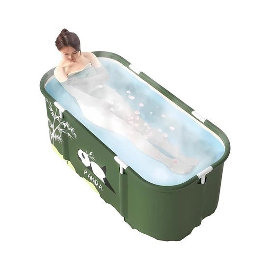 Piscina Portatile Opaca - Ripiegabile - In Plastica - Indipendente - 115 cm - Per Adulti e Bambini - Piscina Inflabile