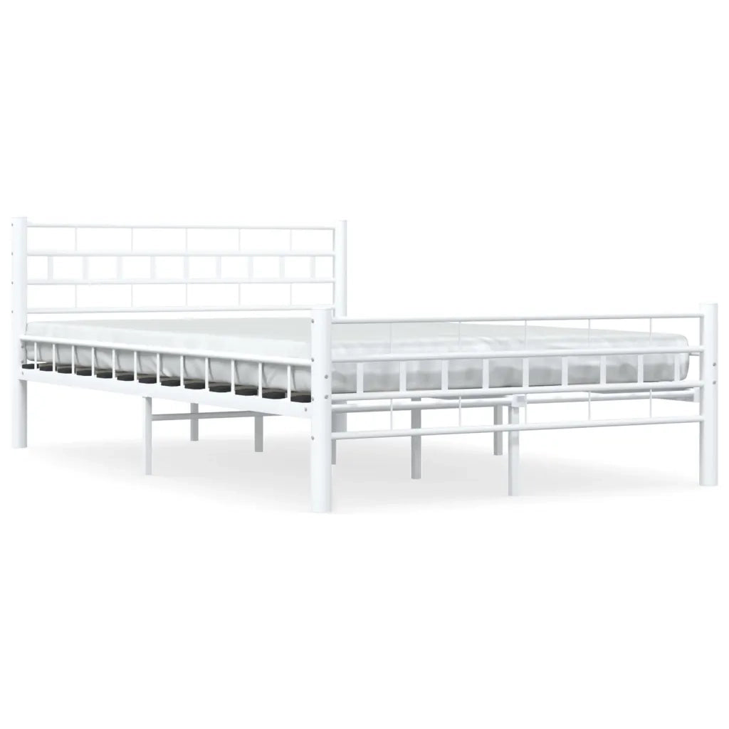 Giroletto-Struttura Letto Bianco in Metallo 140x200 cm 114312