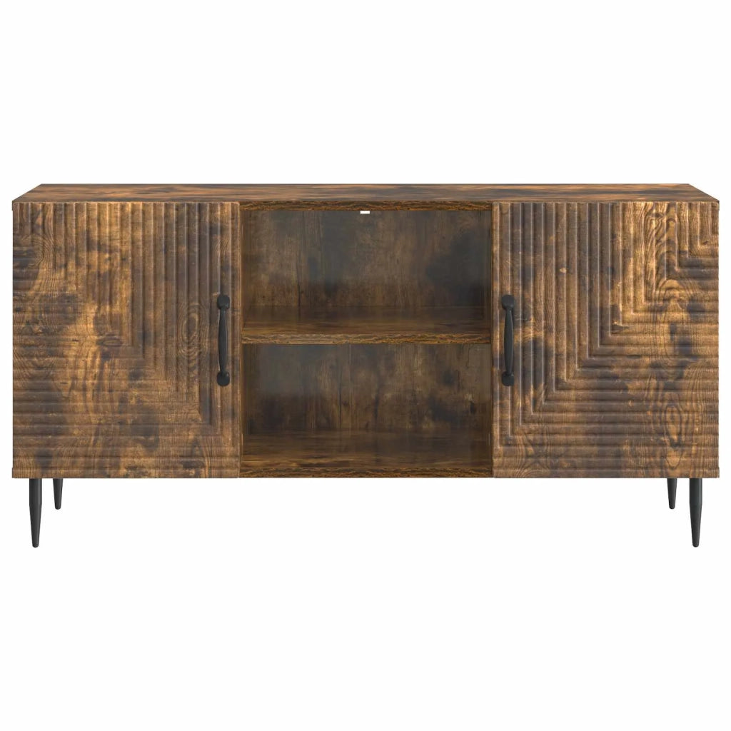 Mobile TV Rovere Fumo 102 x 34,5 x 50 cm Legno ingegnerizzato 894930