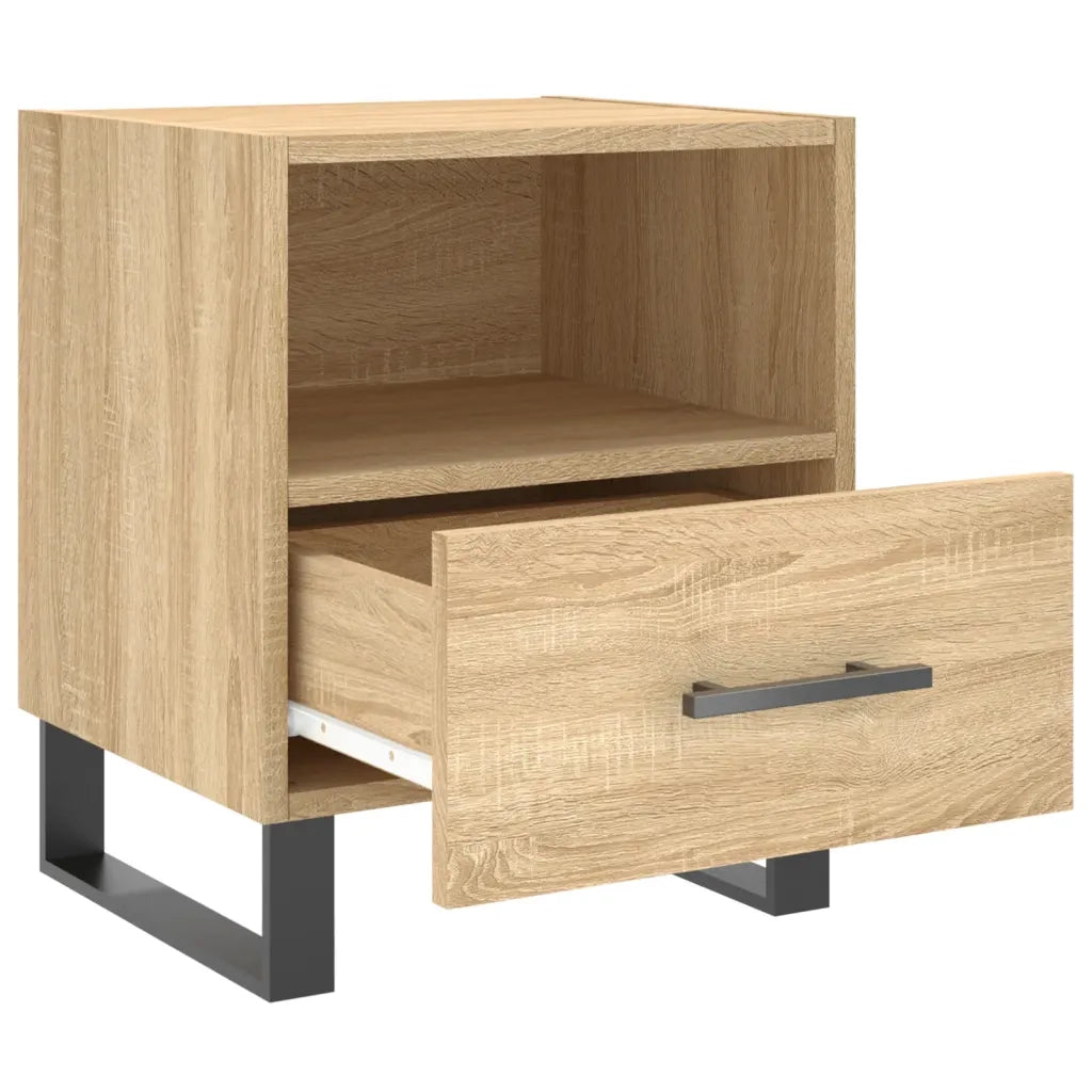 vidaXL Comodino Rovere Sonoma 40x35x47,5 cm in Legno Multistrato