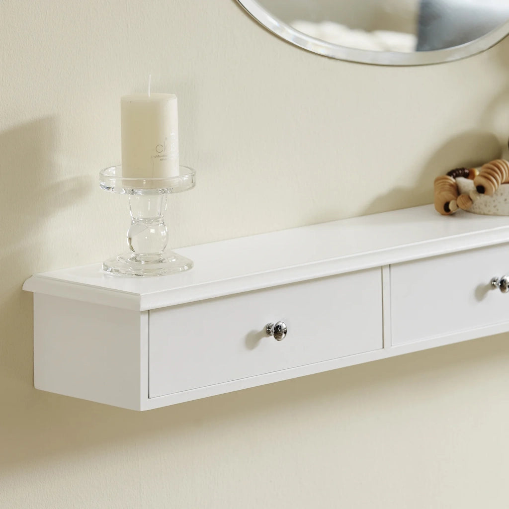 Consolle Con 3 Cassetti Libreria Scaffale A Scala Libreria A Scala Bianco FRG43-L-W SoBuy