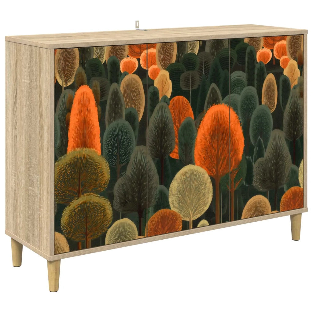 Credenza ZAANDAM Sonoma 102 x 33 x 75 cm Legno ingegnerizzato 8006960