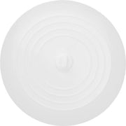 Stop per vasca da bagno in silicone - protezione per scarico da bagno universale - copertura per scarico doccia - protezione per lattina da bagno - protezione per setificio da bagno - 154 cm - bianco.