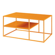 Tavolino/consolle/tavolino rettangolare per soggiorno 45 x 90 x 60 cm arancione 03_0010859