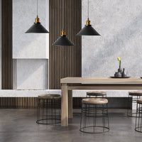 Lampada Da Soffitto Pensile Porto Black 3cp