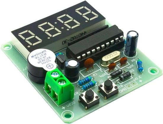 Oro Verde - Kit orologio elettronico DIY - allenaggio soldeo - addestramento pratico - display LED - 4 bit - esercizi di saldatura