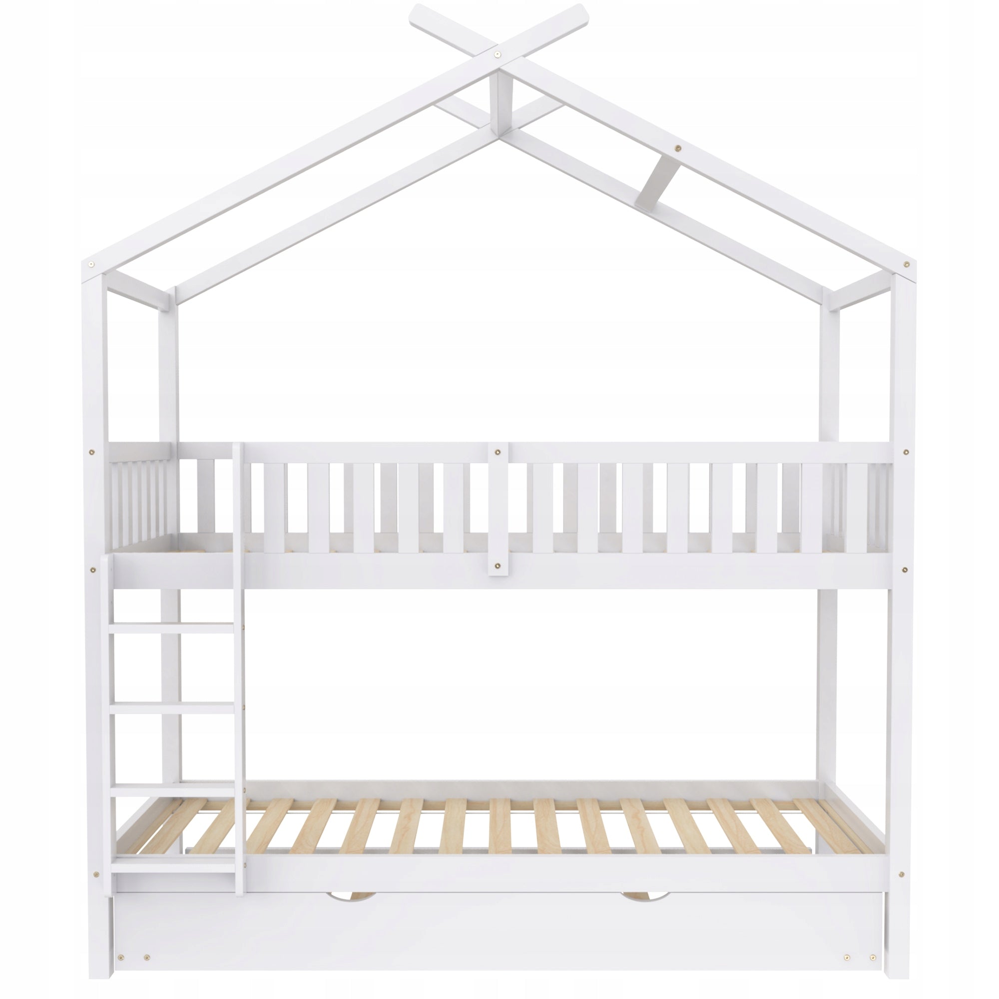 Letto singolo per bambini estendibile - Xylo - 90x200 - Bianco
