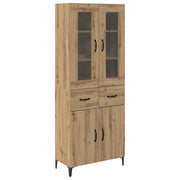 Credenza | Madia | Buffet da pranzo | Armadio da pranzo con cassetto Rovere artigianale 69,5 x 34 x 180 cm