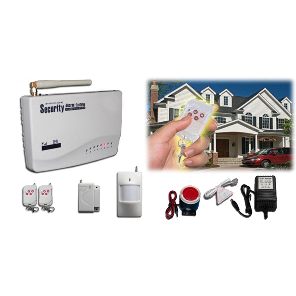 Trade Shop - Antifurto Sistema Di Allarme Senza Fili Wireless Con Combinatore Gsm Sirena Casa -
