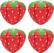 Lanterne di carta fragola per compleanni, matrimoni - lanterna di carta da appendere per giardino, baby shower, decorazioni di frutta