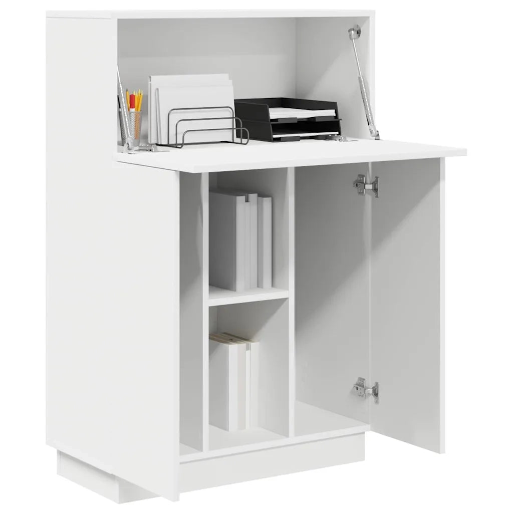 Scrivania | Tavolo da Ufficio Bianco 71,5 x 31,5 x 106,5 cm Legno multistrato