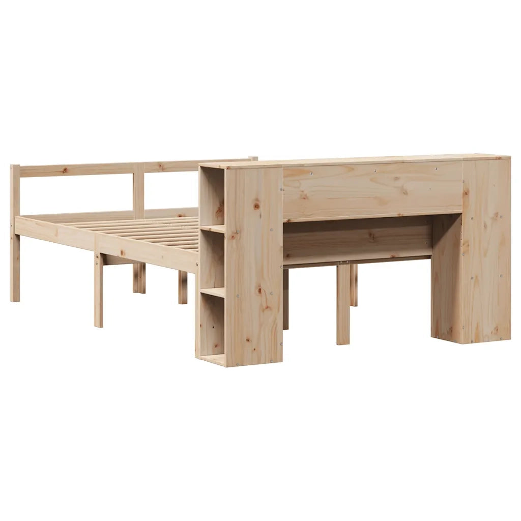 vidaXL Letto Libreria senza Materasso 135x190 cm in Legno di Pino