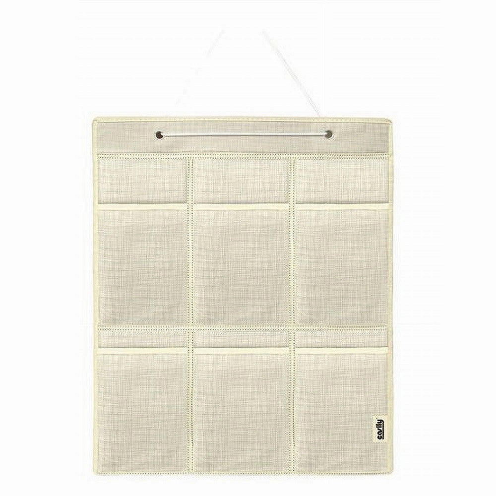 Trade Shop - Portaoggetti Organizer A Sospensione 6 Tasche Tessuto Bagno Camera 59x36cm 69714 -