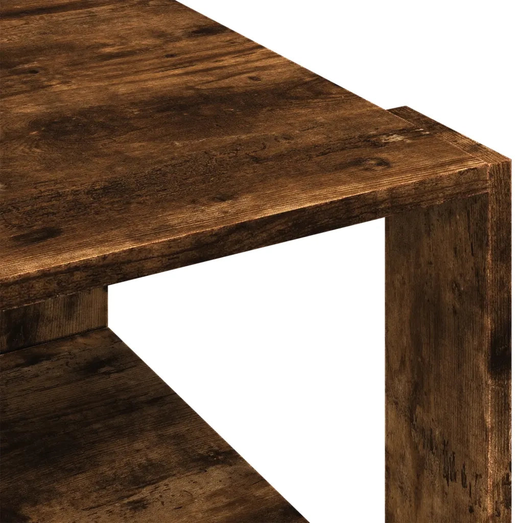 Tavolino salotto | Tavolino da caff¨¨ | Tavolino da Soggiorno Rovere Fumo 51,5x51,5x30cm Legno Multistrato