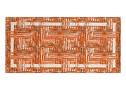Tappeto Passatoia Cucina Corsia Retro Antiscivolo Disegno Bangkok By Suardi - 55x190 - Arancio