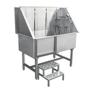 Vasca da Bagno per Toelettatura Cani Gatti e Animali Domestici in Acciaio Inossidabile Inox – 600mm