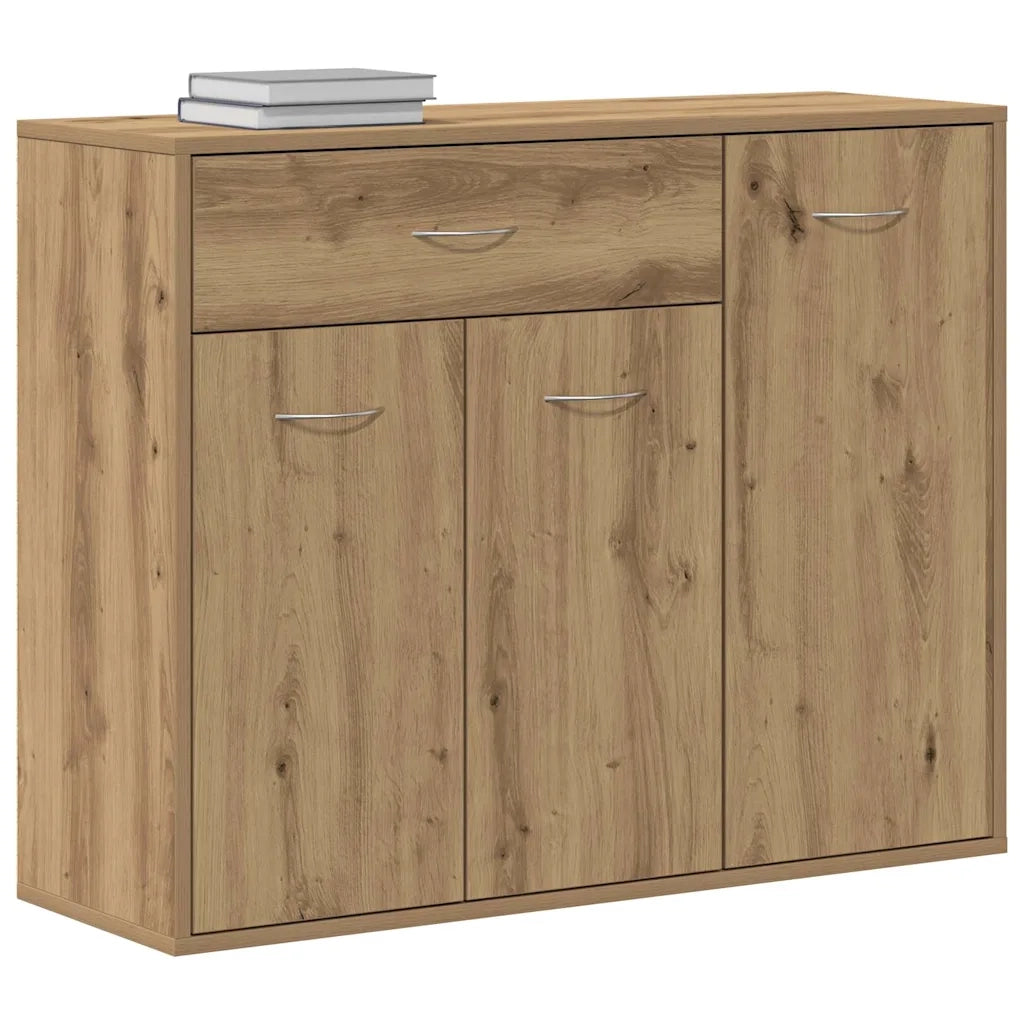 Credenza Rovere Artigianale 88x30x70 cm in Legno Multistrato 861141