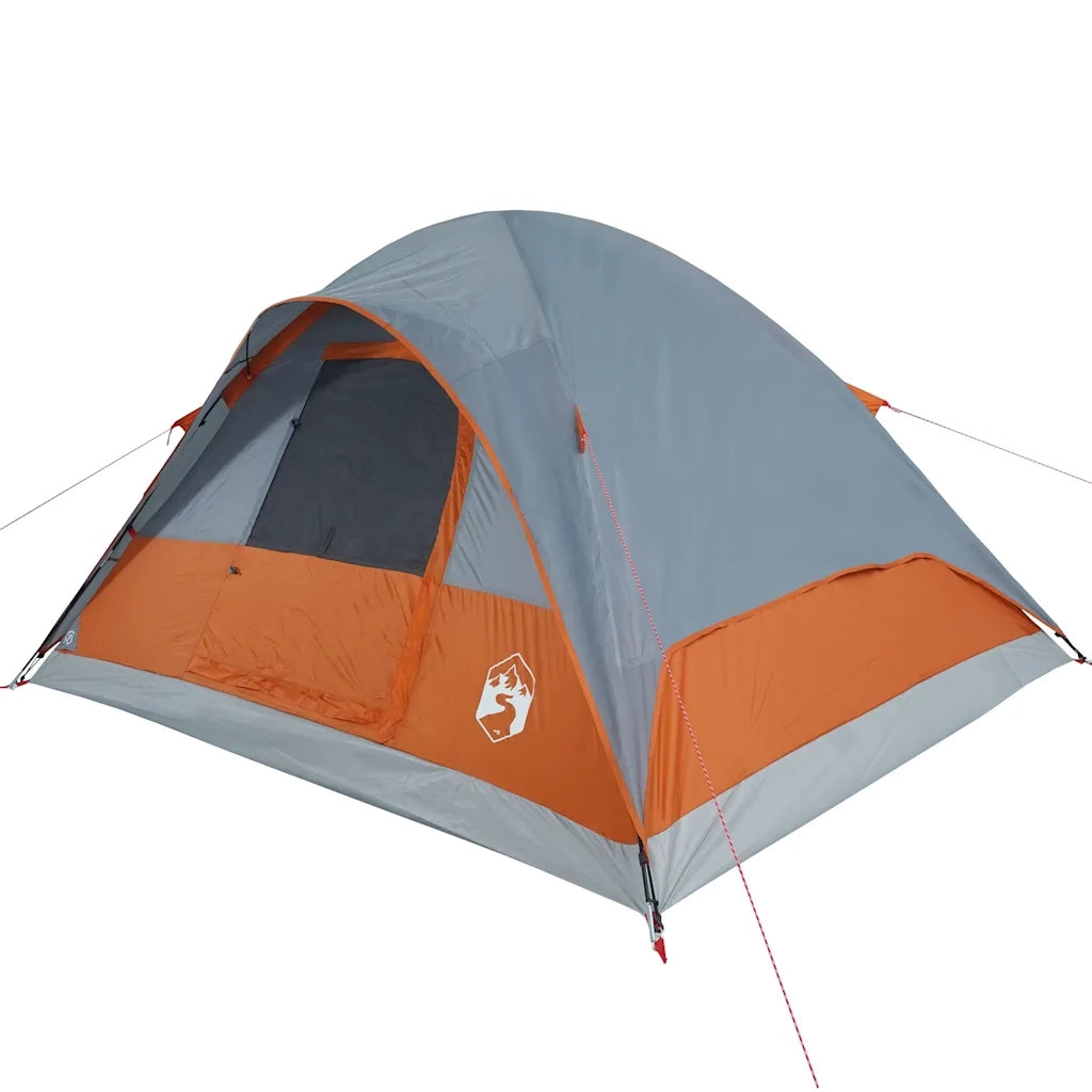 Tenda Familiare a Cupola 6 Persone Arancione Impermeabile 94553