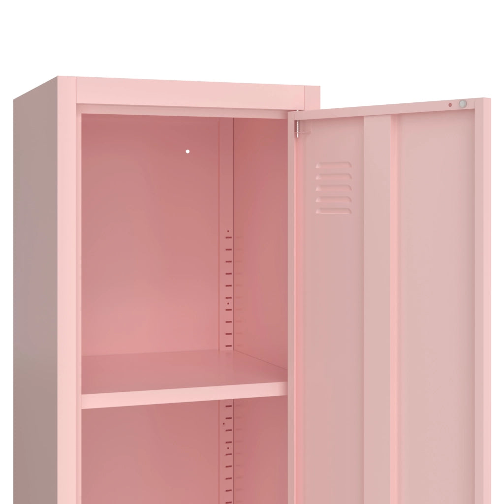Armadio in metallo 1 anta rosa MAEVA