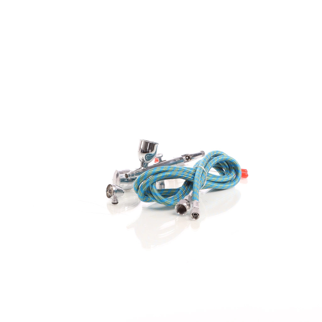 Aerografo doppia azione mod.186K, serbatoi 2, 5, 13ml, ugelli 0,2 0,5 mm, Filtro Aeropenna aerografia