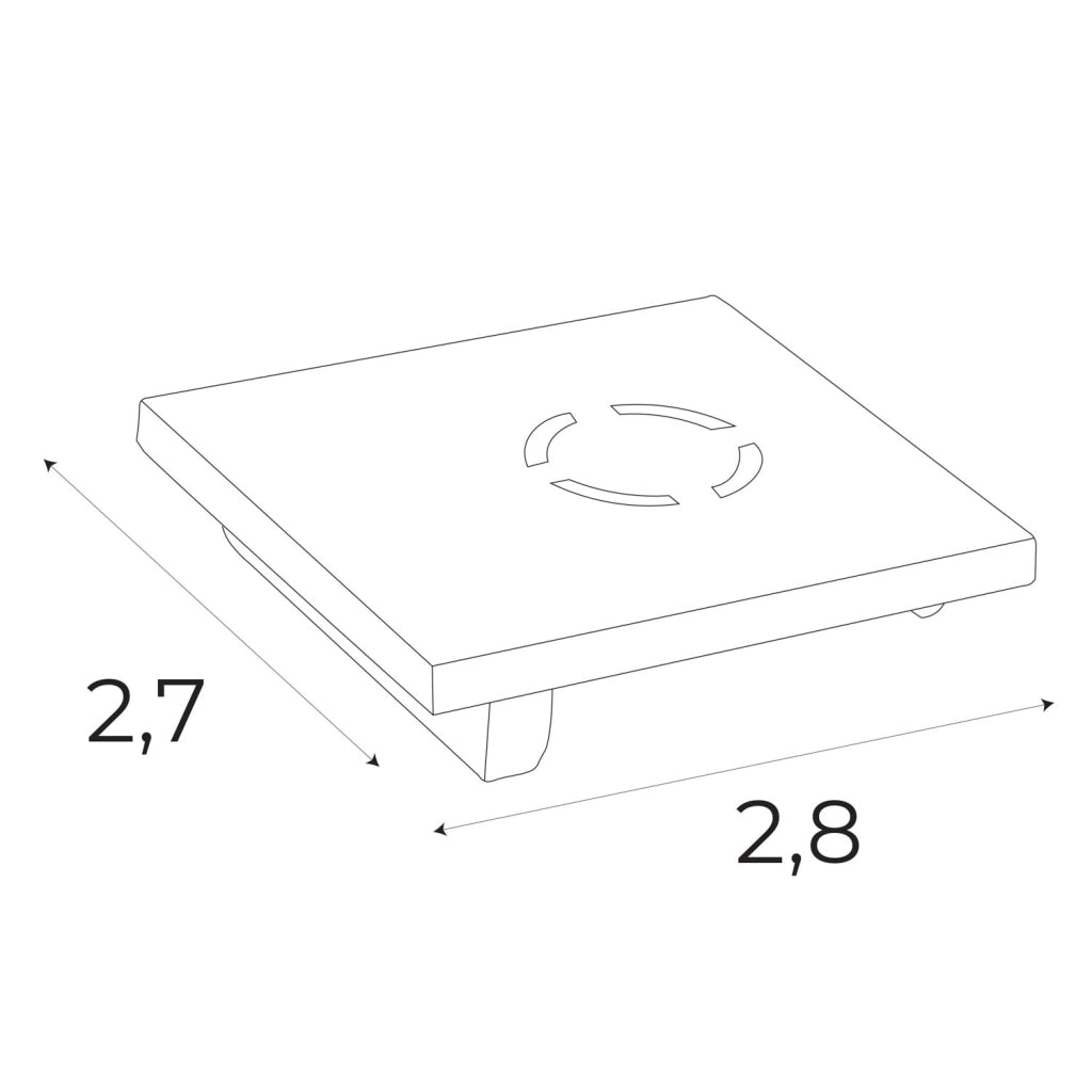 Tappo terminale binario magnetico MT0011/12 nero Maxlight