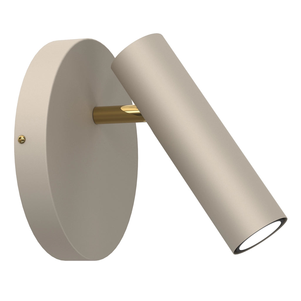 Applique tubo lettura beige oro Axion GU10 Luminex