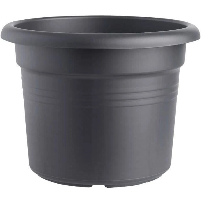 Nozioni di base verde rotonda pentola di fiori - Plastica - 45 - Terracotta morbida