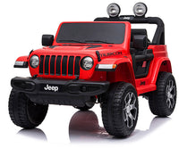 Macchina Elettrica per Bambini 12V con Licenza Jeep Rubicon Rossa