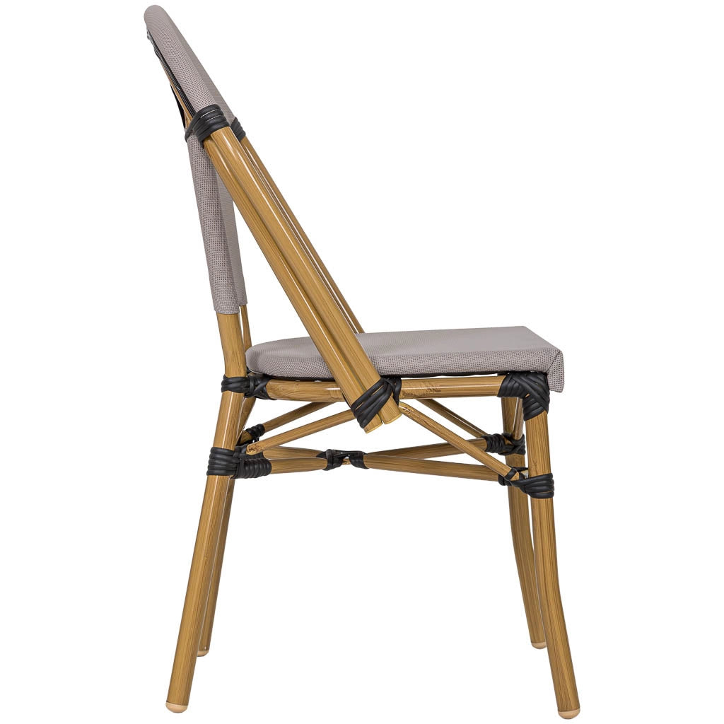 Chaise longue in alluminio grigio e ruggine sintetico 46x58x89 cm