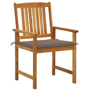 Sedie da Giardino con Cuscini 8 pz in Legno Massello di Acacia 3078174