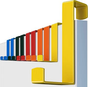 Set di 10 ganci per appendere abiti, in acciaio inossidabile, 2 in 1, gancio da appendere alla porta, guardaroba per la porta, ganci per la porta, colorati