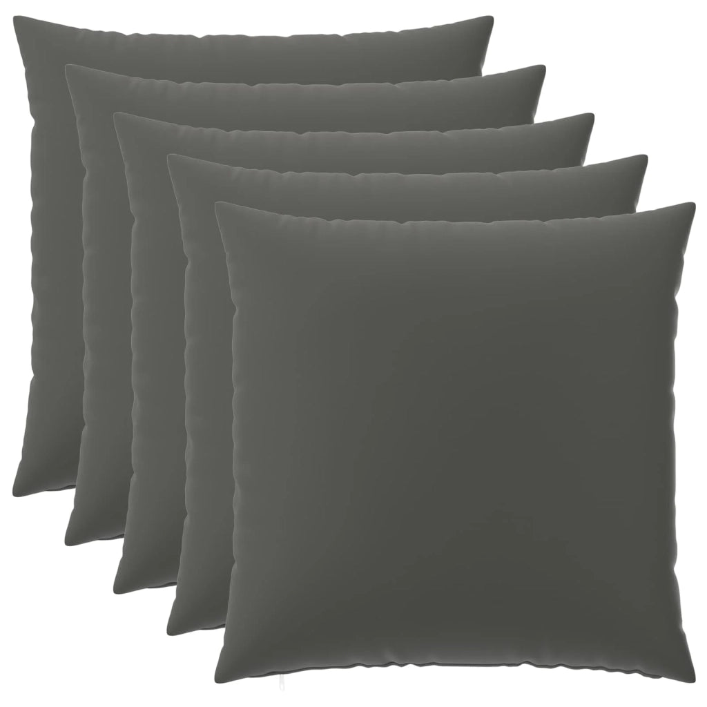 Federa 6 pcs HEERLEN Antracite 65 x 65 cm Poliestere 913004